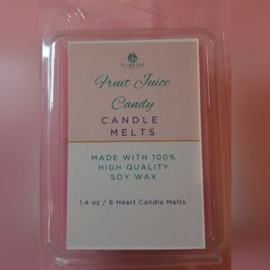 Three Different Fragranced Heart Shaped Candle Melts - Pink and White